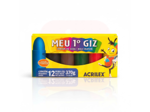 Giz de Cera 12 Cores – Meu 1º Giz
